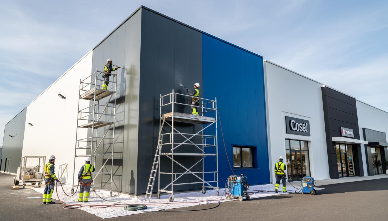 découvrez nos services de peinture pour bardages métalliques dans les landes, alliant protection et esthétisme pour valoriser et préserver vos bâtiments.