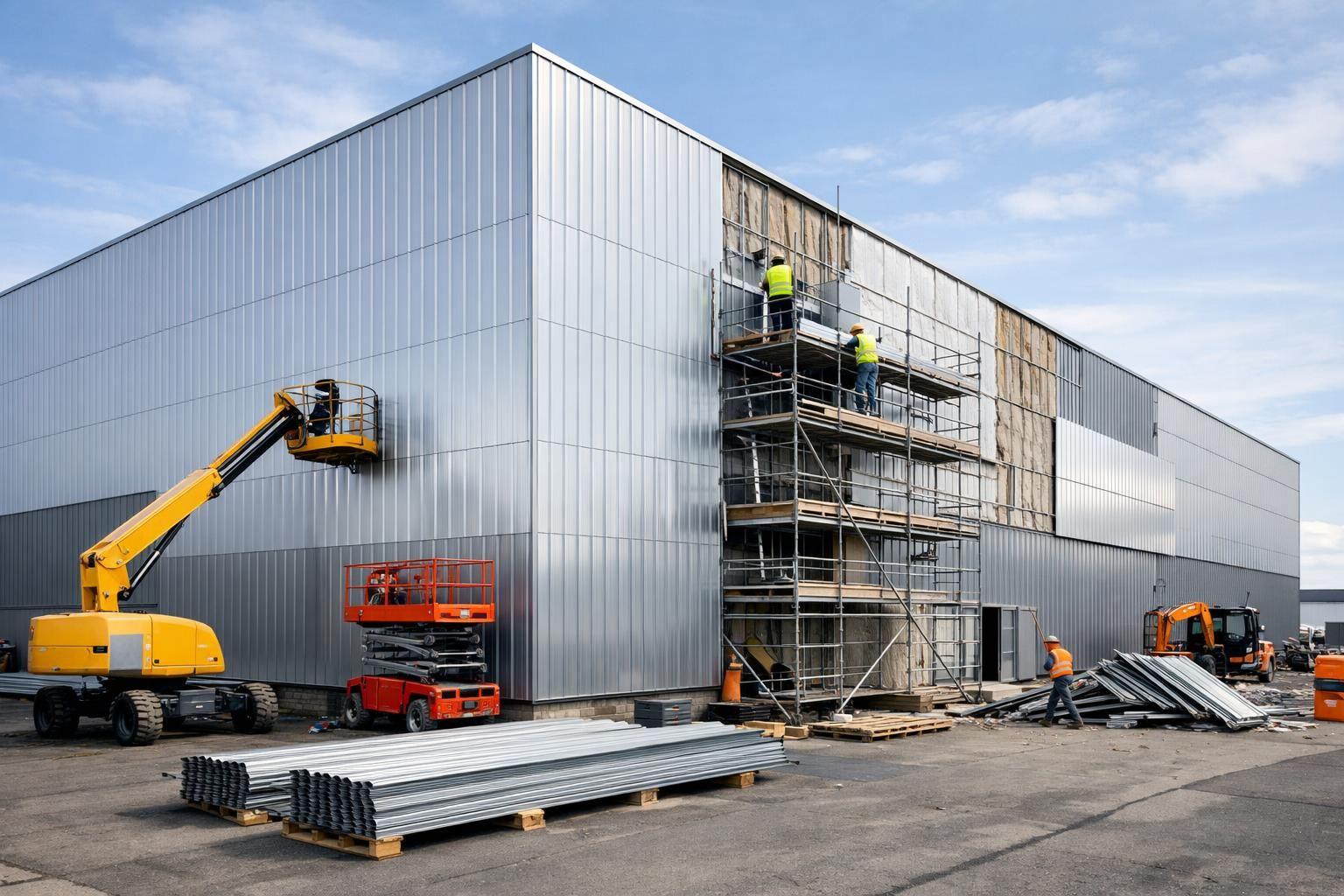 expertise en rénovation de bardages pour grands bâtiments, alliant qualité, durabilité et esthétique pour valoriser vos façades.